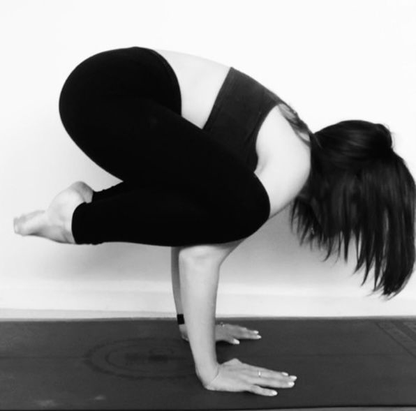 Yoga crow pose