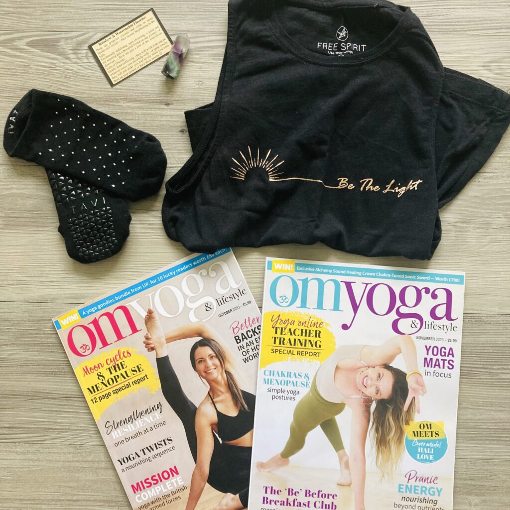 Image showing purchased items from Om Yoga Show
